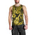 Hawaii Ukulele Men Tank Top Polynesian Pattern Yellow Version - Wonder Print Shop