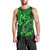 Hawaii Fish Hook Men Tank Top Polynesian Pattern Green Version - Wonder Print Shop