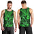 Hawaii Fish Hook Men Tank Top Polynesian Pattern Green Version - Wonder Print Shop