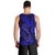 Hawaii Fish Hook Men Tank Top Polynesian Pattern Navy Blue Version - Wonder Print Shop