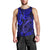 Hawaii Fish Hook Men Tank Top Polynesian Pattern Navy Blue Version - Wonder Print Shop