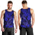 Hawaii Fish Hook Men Tank Top Polynesian Pattern Navy Blue Version - Wonder Print Shop