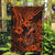 Hawaii Fish Hook Garden Flag Polynesian Pattern Orange Version - Wonder Print Shop