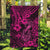 Hawaii Fish Hook Garden Flag Hibiscus Hawaii Tribal Tattoo Pink Version - Wonder Print Shop