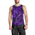 Hawaii Fish Hook Men Tank Top Hibiscus Hawaii Tribal Tattoo Purple Version - Wonder Print Shop