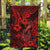 Hawaii Fish Hook Garden Flag Hibiscus Hawaii Tribal Tattoo Red Version - Wonder Print Shop