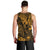 Hawaii King Kamehameha Men Tank Top Polynesian Pattern Gold Version - Wonder Print Shop