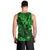 Hawaii King Kamehameha Men Tank Top Polynesian Pattern Green Version - Wonder Print Shop