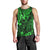 Hawaii King Kamehameha Men Tank Top Polynesian Pattern Green Version - Wonder Print Shop