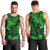 Hawaii King Kamehameha Men Tank Top Polynesian Pattern Green Version - Wonder Print Shop