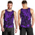 Hawaii King Kamehameha Men Tank Top Polynesian Pattern Purple Version - Wonder Print Shop