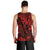 Hawaii King Kamehameha Men Tank Top Polynesian Pattern Red Version - Wonder Print Shop