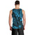 Hawaii King Kamehameha Men Tank Top Polynesian Pattern Sky Blue Version - Wonder Print Shop