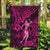 Hawaii Hula Girl Garden Flag Polynesian Pattern Pink Version - Wonder Print Shop