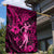 Hawaii Hula Girl Garden Flag Polynesian Pattern Pink Version - Wonder Print Shop