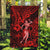 Hawaii Hula Girl Garden Flag Hibiscus Hawaii Tribal Tattoo Red Version - Wonder Print Shop