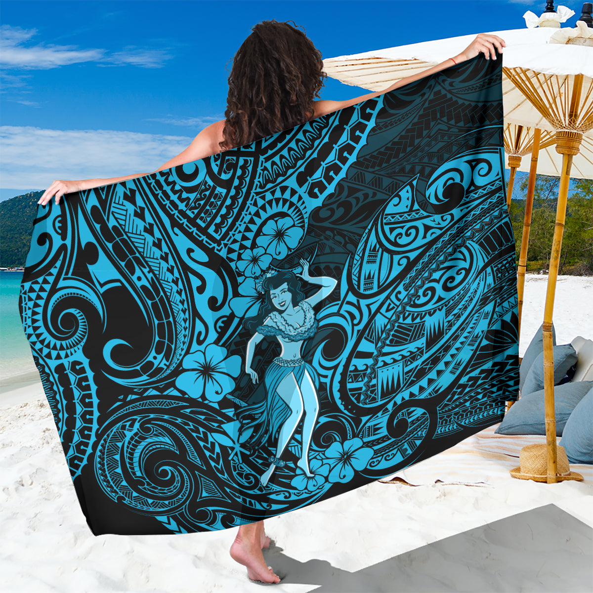 hawaii-hula-girl-sarong-hibiscus-hawaii-tribal-tattoo-sky-blue-version