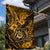 Hawaii Shaka Sign Garden Flag With Polynesian Hibiscus Gold Unique - Wonder Print Shop