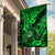 Hawaii Shaka Sign Garden Flag With Polynesian Hibiscus Green Unique - Wonder Print Shop