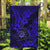 Hawaii Shaka Sign Garden Flag With Polynesian Hibiscus Navy Blue Unique - Wonder Print Shop