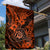 Hawaii Shaka Sign Garden Flag With Polynesian Hibiscus Orange Unique - Wonder Print Shop