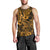 Hawaii Shark Men Tank Top Polynesian Pattern Gold Version - Wonder Print Shop