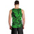 Hawaii Shark Men Tank Top Polynesian Pattern Green Version - Wonder Print Shop