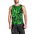 Hawaii Shark Men Tank Top Polynesian Pattern Green Version - Wonder Print Shop