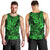 Hawaii Shark Men Tank Top Polynesian Pattern Green Version - Wonder Print Shop