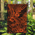 Hawaii Shark Garden Flag Polynesian Pattern Orange Version - Wonder Print Shop