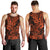 Hawaii Shark Men Tank Top Polynesian Pattern Orange Version - Wonder Print Shop