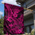 Hawaii Shark Garden Flag Polynesian Pattern Pink Version - Wonder Print Shop