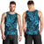 Hawaii Shark Men Tank Top Polynesian Pattern Sky Blue Version - Wonder Print Shop