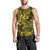 Hawaii Shark Men Tank Top Polynesian Pattern Yellow Version - Wonder Print Shop