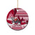 Georgia Christmas Ceramic Ornament Santa Claus Riding Motorcycle With Gray Squirrel - Wonder Print Shop