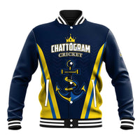 Custom Chattogram Cricket Royals Baseball Jacket Passion Power Purpose - Wonder Print Shop