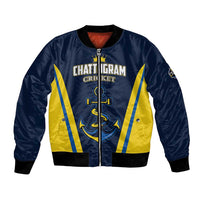 Custom Chattogram Cricket Royals Bomber Jacket Passion Power Purpose - Wonder Print Shop