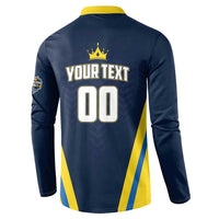 Custom Chattogram Cricket Royals Button Sweatshirt Passion Power Purpose - Wonder Print Shop