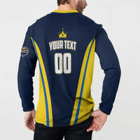 Custom Chattogram Cricket Royals Button Sweatshirt Passion Power Purpose - Wonder Print Shop