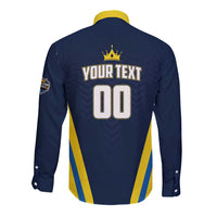 Custom Chattogram Cricket Royals Long Sleeve Button Shirt Passion Power Purpose - Wonder Print Shop
