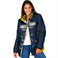 Custom Chattogram Cricket Royals Padded Jacket Passion Power Purpose - Wonder Print Shop