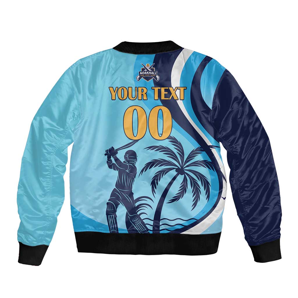 Custom Noakhali Cricket Express Bomber Jacket Speed Power Victory - Wonder Print Shop