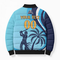 Custom Noakhali Cricket Express Bomber Puffer Jacket Speed Power Victory - Wonder Print Shop