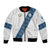 Custom Guatemala Football Bomber Jacket La Azul y Blanco Come On