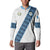 Custom Guatemala Football Button Sweatshirt La Azul y Blanco Come On