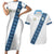 Custom Guatemala Football Couples Matching Short Sleeve Bodycon Dress and Hawaiian Shirt La Azul y Blanco Come On