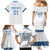 Custom Guatemala Football Family Matching Mermaid Dress and Hawaiian Shirt La Azul y Blanco Come On