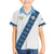 Custom Guatemala Football Family Matching Off The Shoulder Long Sleeve Dress and Hawaiian Shirt La Azul y Blanco Come On