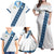 Custom Guatemala Football Family Matching Off Shoulder Maxi Dress and Hawaiian Shirt La Azul y Blanco Come On