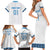 Custom Guatemala Football Family Matching Short Sleeve Bodycon Dress and Hawaiian Shirt La Azul y Blanco Come On